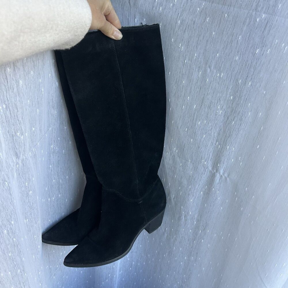 Sam Edelman Womens Tall Knee-High Boots Shoes Sz.8 Black Suede - Picture 10 of 10
